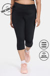 Zelocity True Curv Quick Dry 3/4Th Training Leggings - Jet Black — thumbnail 1